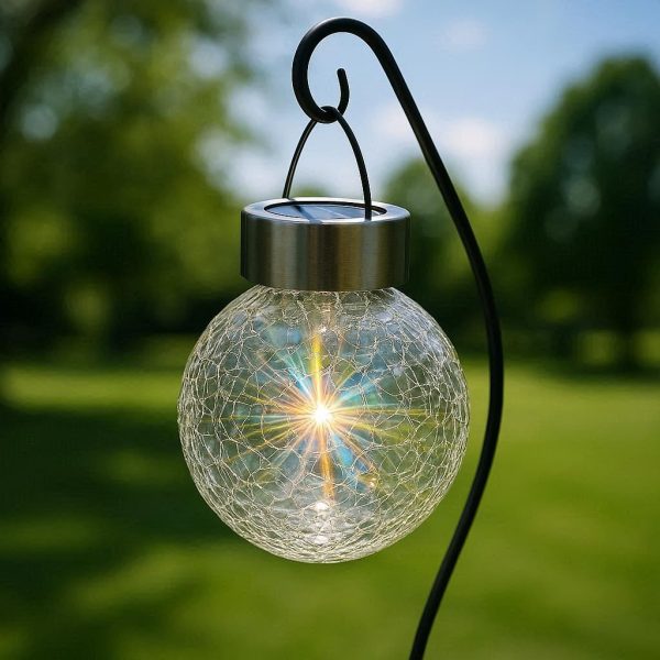 Solar Refractive Glass Sphere - Daytime Light Catcher
