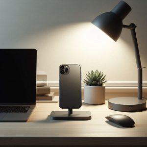 Desktop Magnetic Phone Stand - Minimalist Workstation