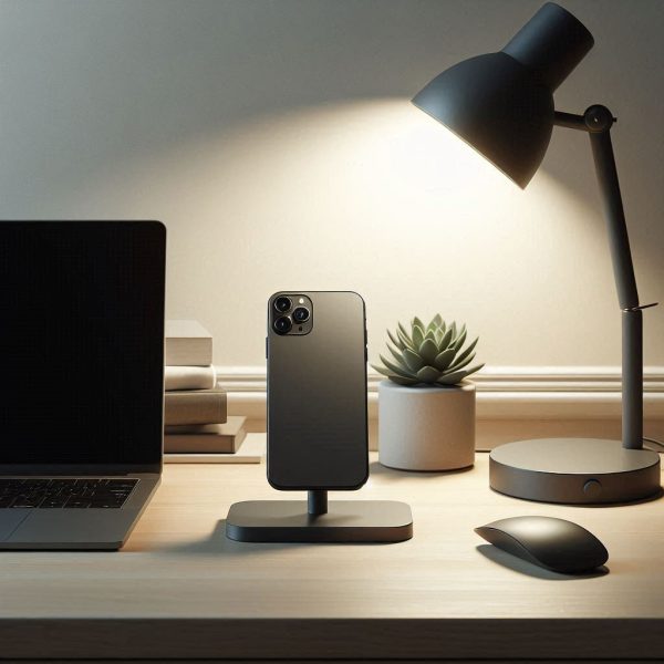 Desktop Magnetic Phone Stand - Minimalist Workstation